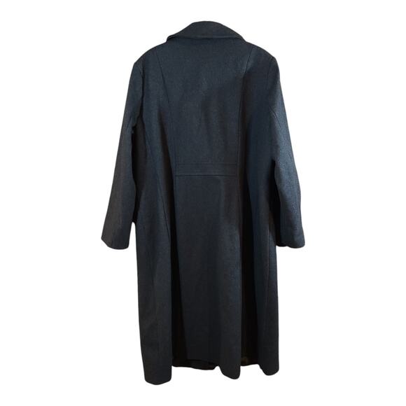 Laundry by Shelli Segal Full Length Wool Blend Gray Overcoat Winter Women's 2X - Picture 4 of 6